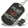 military dog tag pendant necklace